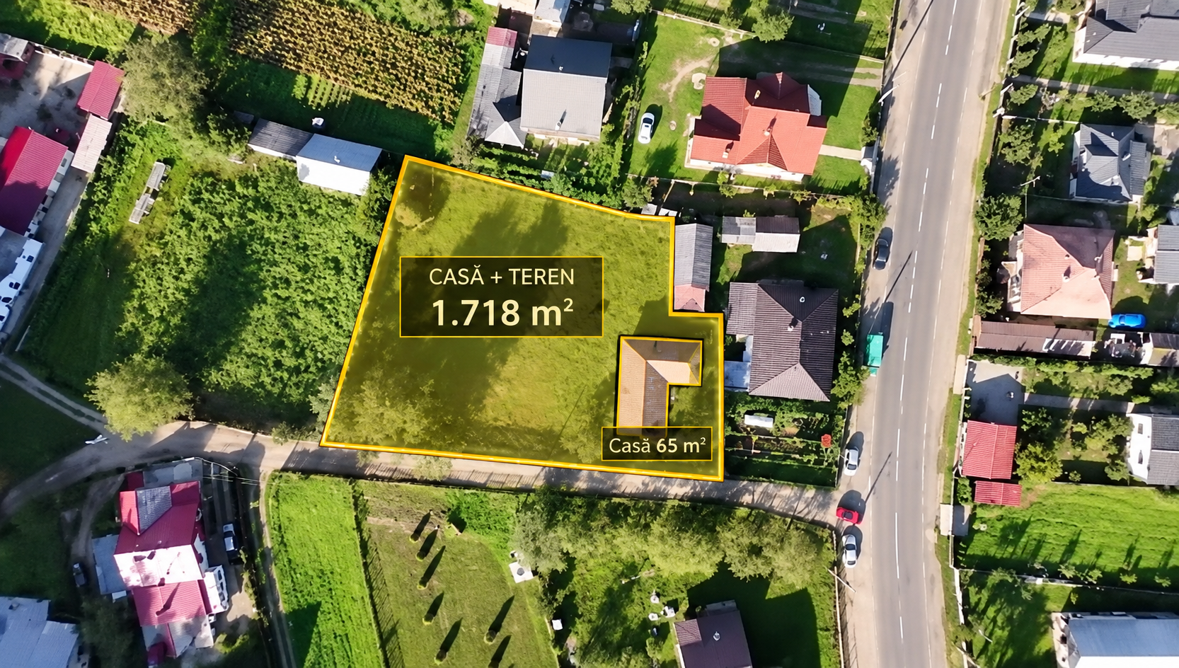 Casă cu teren în Grințieș — cadru real al proprietății